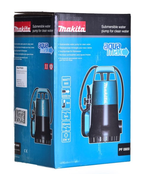 Elektryczna pompa zanurzeniowa do wody PF0800 Makit MAKITA Elektryczna pompa zanurzeniowa do wody PF0800 Makit MAKITA