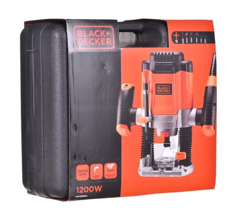 Frezarka górnowrzecionowa 1200W KW1200EKA-QS BLD Black&Decker Frezarka górnowrzecionowa 1200W KW1200EKA-QS BLD Black&Decker