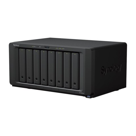 NAS Synology DS1823xs+; Tower; 8x (3.5" SATA HDD/2.5" SATA SSD); AMD Ryzen V1780B, 8 GB DDR4 ECC SODIMM (max. 32GB), 2x 1GbE RJ- Synology NAS Synology DS1823xs+; Tower; 8x (3.5" SATA HDD/2.5" SATA SSD); AMD Ryzen V1780B, 8 GB DDR4 ECC SODIMM (max. 32GB), 2x 1GbE RJ- Synology