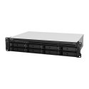 NAS Synology RS1221+, 2U RACK, 8x (3.5" SATA HDD/2.5" SATA HDD), AMD Ryzen V1500B, 4 GB DDR4 ECC SODIMM, 4x 1GbE RJ-45 Synology