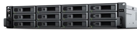 NAS Synology RS2423+; 2U RACK; 12x (3.5" SATA HDD/2.5" SATA SSD); AMD Ryzen V1780B, 8 GB DDR4 ECC UDIMM (max. 32GB), 2x 1GbE RJ- Synology