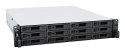NAS Synology RS2423+; 2U RACK; 12x (3.5" SATA HDD/2.5" SATA SSD); AMD Ryzen V1780B, 8 GB DDR4 ECC UDIMM (max. 32GB), 2x 1GbE RJ- Synology