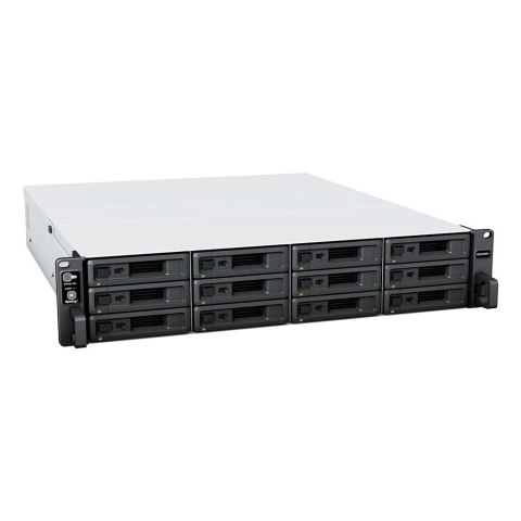 NAS Synology RS2423RP+; 2U RACK; 12x (3.5" SATA HDD/2.5" SATA HDD); AMD Ryzen V1780B; 8 GB DDR4 ECC UDIMM (max. 32GB), 2x 1GbE R Synology