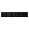 NAS Synology RS3618xs; 2U RACK; 12x (3.5" SATA HDD/2.5" SATA HDD); Intel Xeon D-1521; 8 GB DDR4 ECC UDIMM (max. 64GB), 4x 1GbE R Synology