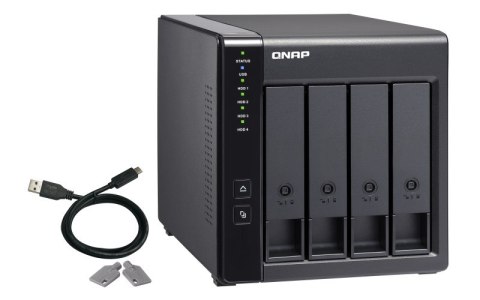 Qnap TR-004 Expansion unit ,Tower, 4x 3.5" SATA HDD, USB 3.0 type-C hardware RAID external enclosure (USB-C to USB-A cable inclu QNAP Qnap TR-004 Expansion unit ,Tower, 4x 3.5" SATA HDD, USB 3.0 type-C hardware RAID external enclosure (USB-C to USB-A cable inclu QNAP