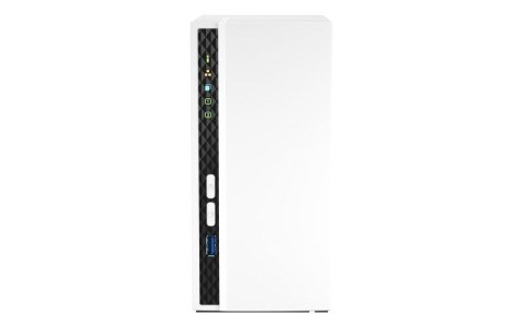 Qnap TS-233, Tower, 2 x 2.5"/3.5" SATA, ARM 2.0GHz Quad core, 2GB, 1 x 1GbE, External adapter (PSU) QNAP