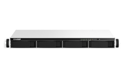 Qnap TS-464eU-8G, 1U, 4 x 2.5"/3.5" SATA , Intel Celeron N5105/N5095 4C/4T, 8GB RAM onboard (not expandable), 2 x 2.5GbE, Single QNAP
