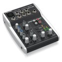 Behringer 502S - 5-kanałowy kompaktowy mikser analogowy z interfejsem USB zaprojektowany specjalnie do obsługi podcastów, stream Behringer