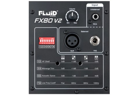 Fluid Audio FX80 V2 - Aktywny monitor studyjny FLUID AUDIO Fluid Audio FX80 V2 - Aktywny monitor studyjny FLUID AUDIO