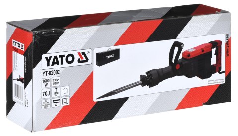 Młot wyburzeniowy 70J 1600W YT-82002 Yato YATO Młot wyburzeniowy 70J 1600W YT-82002 Yato YATO