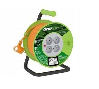 Przedłużacz zwijany Acar PZ-4Z/OTM H05VV-F 3G1.0 20M Acar Przedłużacz zwijany Acar PZ-4Z/OTM H05VV-F 3G1.0 20M Acar