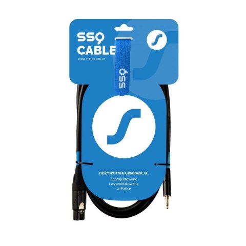SSQ XLRMi0,5 - XLR żeński / Jack stereo 3.5 SOUND STATION QUALITY (SSQ) SSQ XLRMi0,5 - XLR żeński / Jack stereo 3.5 SOUND STATION QUALITY (SSQ)
