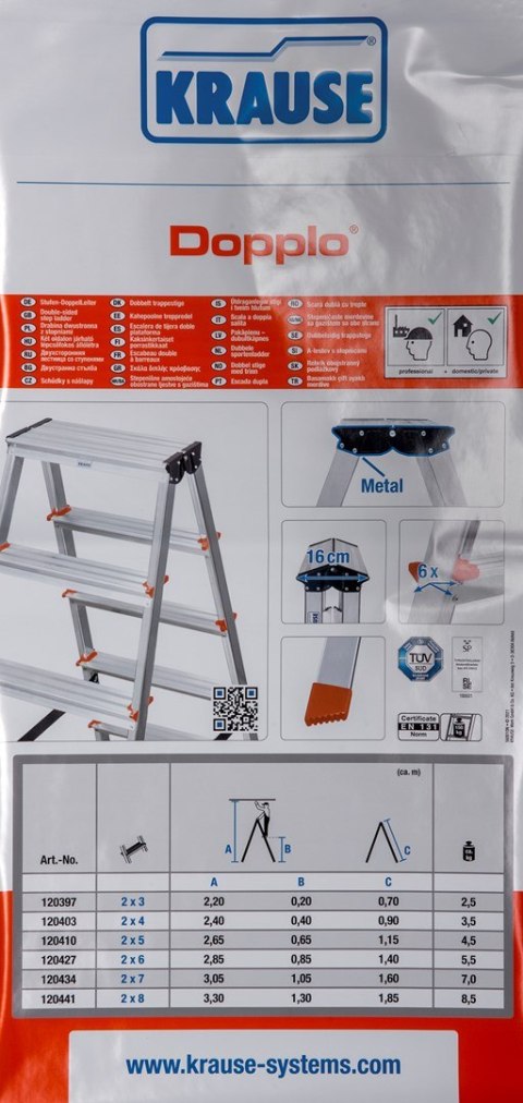 Drabina dwustronna Krause Dopplo 120403 Krause Drabina dwustronna Krause Dopplo 120403 Krause