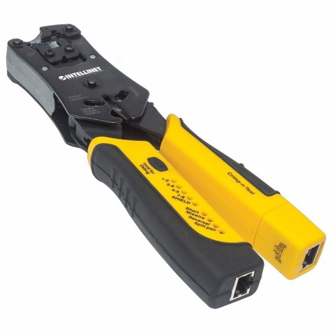 INTELLINET ZACISKARKA WTYKÓW RJ45/RJ11/RJ12/RJ22 Z TESTEREM OKABLOWANIA 780124 Intellinet INTELLINET ZACISKARKA WTYKÓW RJ45/RJ11/RJ12/RJ22 Z TESTEREM OKABLOWANIA 780124 Intellinet