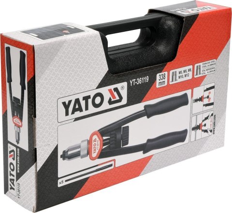 Nitownica do nitonakrętek YATO YT-36119 (M5 - M12) YATO Nitownica do nitonakrętek YATO YT-36119 (M5 - M12) YATO