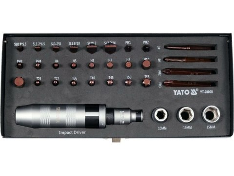 ZESTAW WKRĘTAKÓW UDAROWYCH 32 SZT YT-28000 YATO YATO ZESTAW WKRĘTAKÓW UDAROWYCH 32 SZT YT-28000 YATO YATO