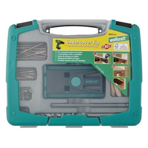 Zestaw do połączeń w drewnie Wolfcraft Undercover Jig Wolfcraft Zestaw do połączeń w drewnie Wolfcraft Undercover Jig Wolfcraft