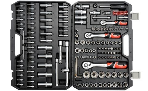 Zestaw kluczy nasadowych 1/2"1/4"3/8 "173szt YT-38931 YATO YATO Zestaw kluczy nasadowych 1/2"1/4"3/8 "173szt YT-38931 YATO YATO