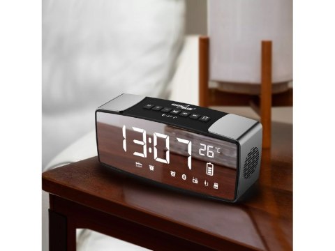 GREENBLUE RADIOBUDZIK BLUETOOTH 4.2, FM, AUX-IN, 6W, TEMPERATURA, ALARM, ZEGAR, AKUMULATOR 2200MAH GB200 GreenBlue GREENBLUE RADIOBUDZIK BLUETOOTH 4.2, FM, AUX-IN, 6W, TEMPERATURA, ALARM, ZEGAR, AKUMULATOR 2200MAH GB200 GreenBlue