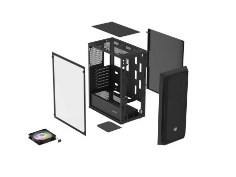 FURY OBUDOWA KOMPUTEROWA FURY SHOBO RGB MIDI TOWER Z OKNEM CZARNA FURY FURY OBUDOWA KOMPUTEROWA FURY SHOBO RGB MIDI TOWER Z OKNEM CZARNA FURY
