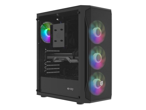 FURY OBUDOWA KOMPUTEROWA FURY SHOBO SH4F RGB MIDI Z OKNEM CZARNA FURY FURY OBUDOWA KOMPUTEROWA FURY SHOBO SH4F RGB MIDI Z OKNEM CZARNA FURY
