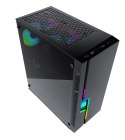 GEMBIRD OBUDOWA FORNAX 2000RGB MIDI-TOWER (USB 3.0, HD AUDIO) PODŚWIETLENIE RGB, GAMINGOWY DESIGN, CZARNA GEMBIRD