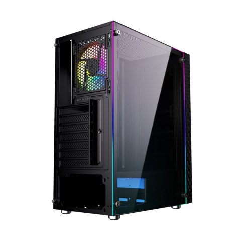 GEMBIRD OBUDOWA FORNAX 2500 MIDI-TOWER (1X USB 3.0, 2X USB 2.0, HD AUDIO, SZKLANY PANEL BOCZNY) CZARNA GEMBIRD GEMBIRD OBUDOWA FORNAX 2500 MIDI-TOWER (1X USB 3.0, 2X USB 2.0, HD AUDIO, SZKLANY PANEL BOCZNY) CZARNA GEMBIRD
