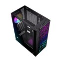 GEMBIRD OBUDOWA FORNAX 2500 MIDI-TOWER (1X USB 3.0, 2X USB 2.0, HD AUDIO, SZKLANY PANEL BOCZNY) CZARNA GEMBIRD