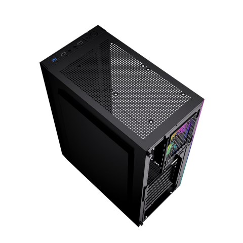 GEMBIRD OBUDOWA FORNAX 2500 MIDI-TOWER (1X USB 3.0, 2X USB 2.0, HD AUDIO, SZKLANY PANEL BOCZNY) CZARNA GEMBIRD GEMBIRD OBUDOWA FORNAX 2500 MIDI-TOWER (1X USB 3.0, 2X USB 2.0, HD AUDIO, SZKLANY PANEL BOCZNY) CZARNA GEMBIRD