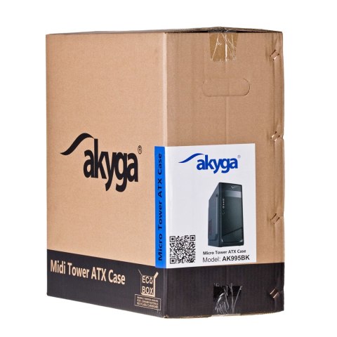 Obudowa Akyga AK995BK (ATX, Micro ATX, Mini ITX; kolor czarny) Akyga Obudowa Akyga AK995BK (ATX, Micro ATX, Mini ITX; kolor czarny) Akyga