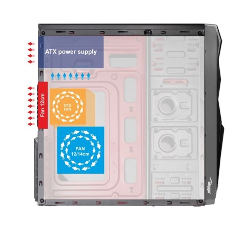 Obudowa Akyga AK995BK (ATX, Micro ATX, Mini ITX; kolor czarny) Akyga Obudowa Akyga AK995BK (ATX, Micro ATX, Mini ITX; kolor czarny) Akyga