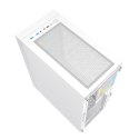 GEMBIRD OBUDOWA FORNAX 4000W MIDI-TOWER (2X USB 3.0, 1X USB 2.0, HD AUDIO, SZKLANY PANEL BOCZNY, PODŚWIETLENIE ARGB) BIAŁA GEMBIRD