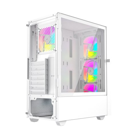 GEMBIRD OBUDOWA FORNAX 4000W MIDI-TOWER (2X USB 3.0, 1X USB 2.0, HD AUDIO, SZKLANY PANEL BOCZNY, PODŚWIETLENIE ARGB) BIAŁA GEMBIRD GEMBIRD OBUDOWA FORNAX 4000W MIDI-TOWER (2X USB 3.0, 1X USB 2.0, HD AUDIO, SZKLANY PANEL BOCZNY, PODŚWIETLENIE ARGB) BIAŁA GEMBIRD