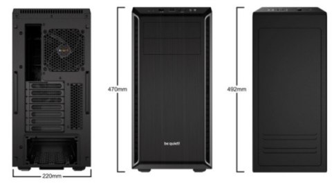 Obudowa BE QUIET! Pure Base 600 BG022 (ATX, Mini ATX, Mini ITX; kolor czarny) BE QUIET! Obudowa BE QUIET! Pure Base 600 BG022 (ATX, Mini ATX, Mini ITX; kolor czarny) BE QUIET!