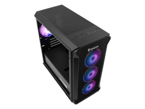 Obudowa NATEC Genesis Irid 503 ARGB NPC-1559 (Micro ATX. Mini ITX; kolor czarny) GENESIS Obudowa NATEC Genesis Irid 503 ARGB NPC-1559 (Micro ATX. Mini ITX; kolor czarny) GENESIS