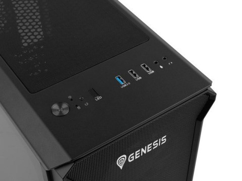 Obudowa NATEC Genesis Irid 503 ARGB NPC-1559 (Micro ATX. Mini ITX; kolor czarny) GENESIS Obudowa NATEC Genesis Irid 503 ARGB NPC-1559 (Micro ATX. Mini ITX; kolor czarny) GENESIS