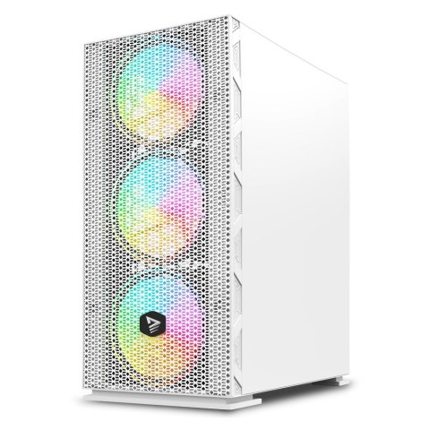 SAVIO OBUDOWA PC ARGB MESH/GLASS RAPTOR WHITE X1 SAVIO SAVIO OBUDOWA PC ARGB MESH/GLASS RAPTOR WHITE X1 SAVIO