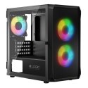 LOGIC OBUDOWA PORTOS ARGB MINI USB 3.0 BLACK LOGIC