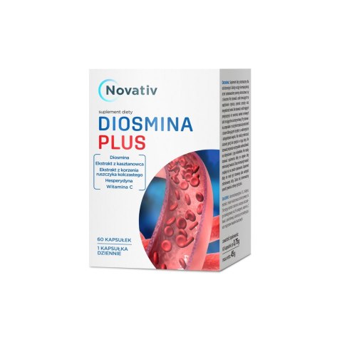 Novativ Diosmina Plus 60 kapsułek MEDICINAE Novativ Diosmina Plus 60 kapsułek MEDICINAE