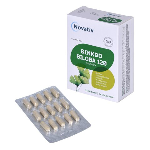 Novativ Ginkgo Biloba 120 Complex 60 kapsułek MEDICINAE