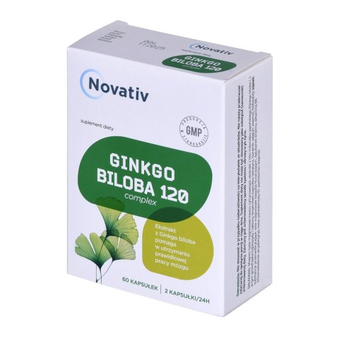 Novativ Ginkgo Biloba 120 Complex 60 kapsułek MEDICINAE Novativ Ginkgo Biloba 120 Complex 60 kapsułek MEDICINAE