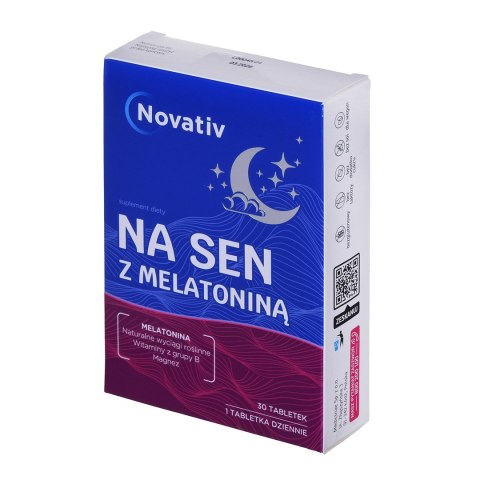 Novativ Na sen z melatoniną 30 tabletek MEDICINAE Novativ Na sen z melatoniną 30 tabletek MEDICINAE