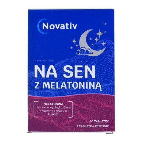 Novativ Na sen z melatoniną 30 tabletek MEDICINAE Novativ Na sen z melatoniną 30 tabletek MEDICINAE