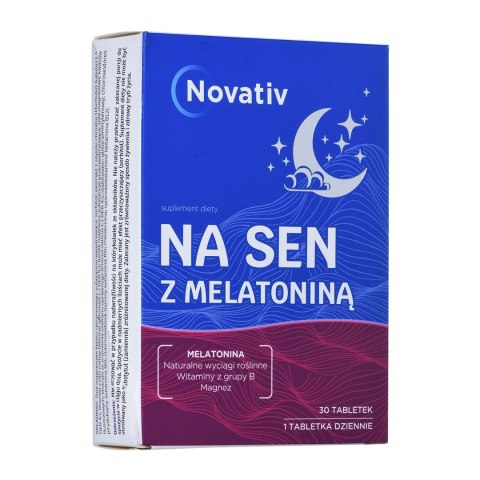 Novativ Na sen z melatoniną 30 tabletek MEDICINAE Novativ Na sen z melatoniną 30 tabletek MEDICINAE