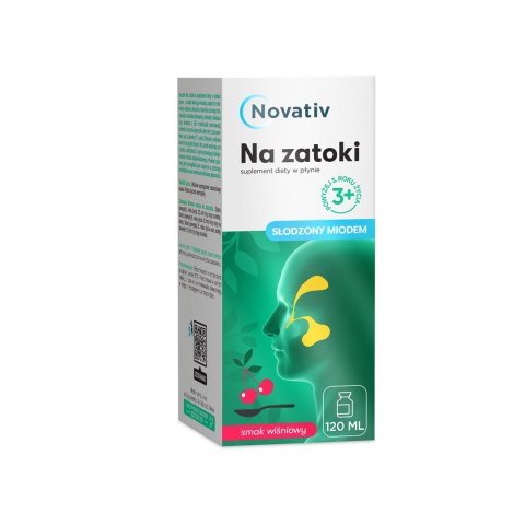 Novativ Na zatoki Płyn 120 ml MEDICINAE Novativ Na zatoki Płyn 120 ml MEDICINAE