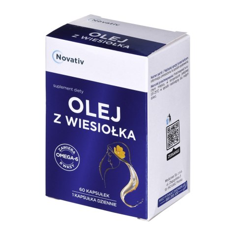 Novativ Olej z wiesiołka 60 kapsułek MEDICINAE Novativ Olej z wiesiołka 60 kapsułek MEDICINAE