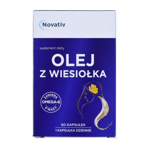 Novativ Olej z wiesiołka 60 kapsułek MEDICINAE Novativ Olej z wiesiołka 60 kapsułek MEDICINAE