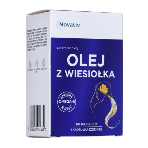 Novativ Olej z wiesiołka 60 kapsułek MEDICINAE Novativ Olej z wiesiołka 60 kapsułek MEDICINAE