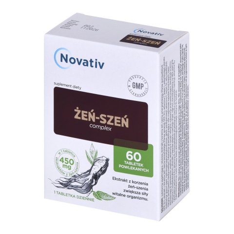 Novativ Żeń-szeń Complex 60tabl. MEDICINAE Novativ Żeń-szeń Complex 60tabl. MEDICINAE