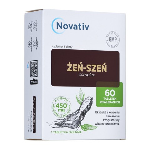 Novativ Żeń-szeń Complex 60tabl. MEDICINAE Novativ Żeń-szeń Complex 60tabl. MEDICINAE
